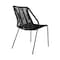 Armen Living Clip Indoor Outdoor Stackable Steel Dining Chair with Black Rope, PK2 LCCPSIBL - alternate 6